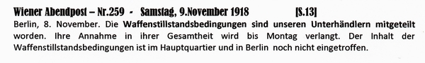 1918-11-09-15-Waffenstillstandsbdg noch nicht eingetroffen-WZA