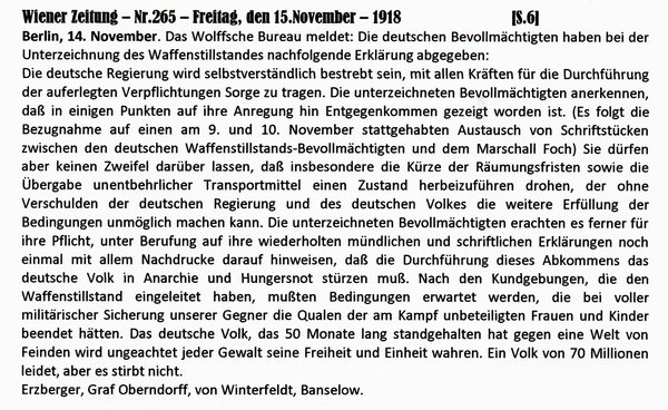 1918-11-15-06-Erklrung Waffenstillstandskommision-WZ