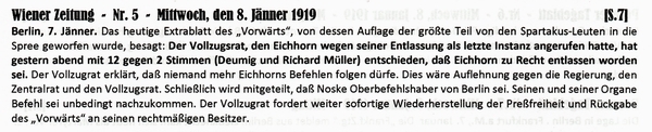 1919-01-08-09-Vollzugsrat gege Eichhorn-WZ