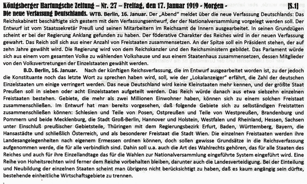 1919-01-17-aRegierung-neue Verfassung Entw-KHZ