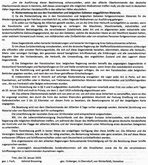 1919-01-18-bWaffenstd-neues Abkommen-2-DAZ