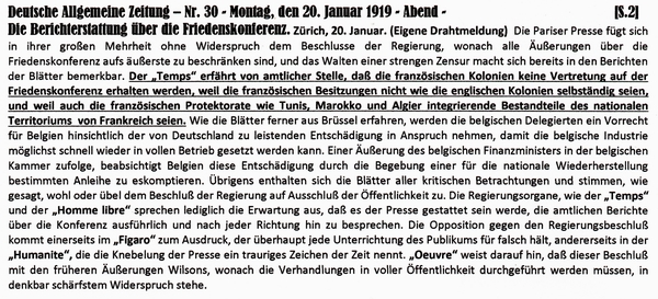 1919-01-20-bFriedkon-Berichte-DAZ