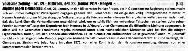1919-01-22-aFriekon-Angriffe geg Clemenceau-VOS
