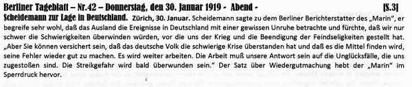 1919-01-30-dRegierung-Scheidemann zur Lage-BTB