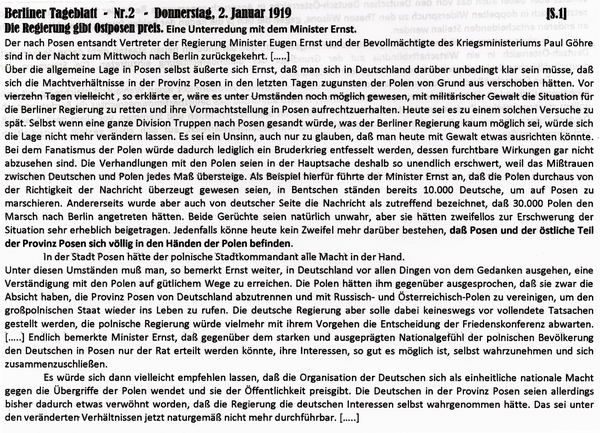 1919-01-02-Posen-Ostpreuen preisgegeben-BTB