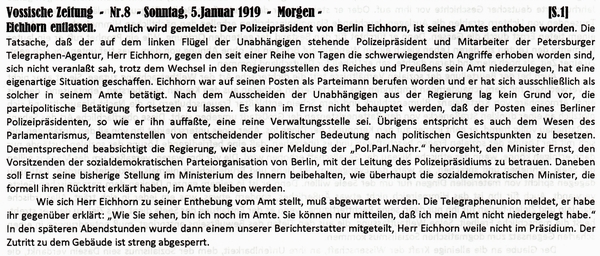 1919-01-05-dEichhorn entlassen-VOS