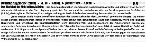 1919-01-06-aPutsch-Flugblatt SPD-DAZ