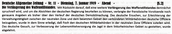 1919-01-07-aVerlngerung Waffenstd-DAZ