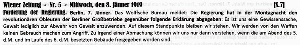 1919-01-08-fPutsch-Forderung Regierung-WZ