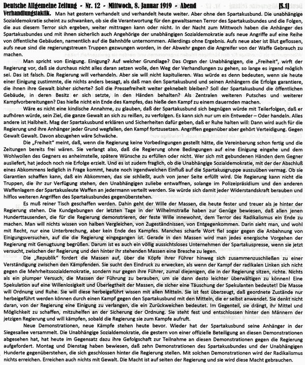 1919-01-08-fPutsch-Verhandlungstaktik-DAZ