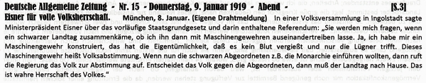 1919-01-09-bEisner Hinterhalt-DAZ