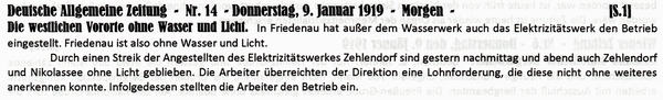 1919-01-09-baPutsch-Streik Wasser und Licht-DAZ
