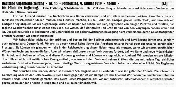 1919-01-09-caPutsch-Scheidemann-Pflicht-DAZ