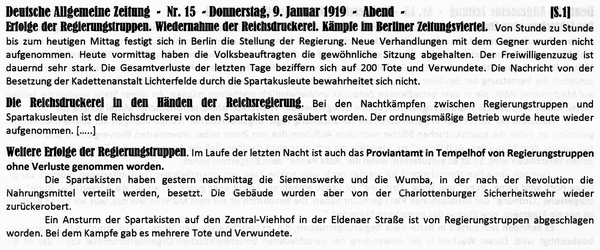 1919-01-09-cbPutsch-Erfolge Regierung-DAZ