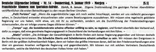 1919-01-09-cdPutsch-Frankr Presse zu Sparta-DAZ