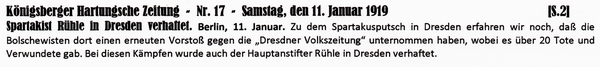1919-01-11-Spartakus Rhle verhaftet-KHZ