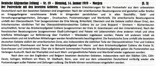 1919-01-14-bWaffenstd-Postverkehr-DAZ