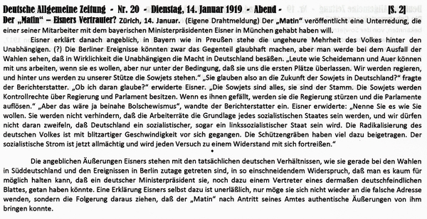 1919-01-14-cEisner und Matin-DAZ
