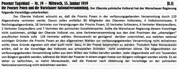 1919-01-15-Posen-Posener  Polen-POS