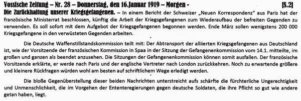 1919-01-16-mWaffenstd-Zurckhltg Kriegsgef-VOS