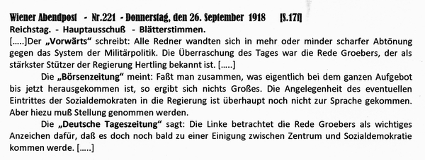 1918-09-26-aPresse Hauptausschu-Wiener Zeitung