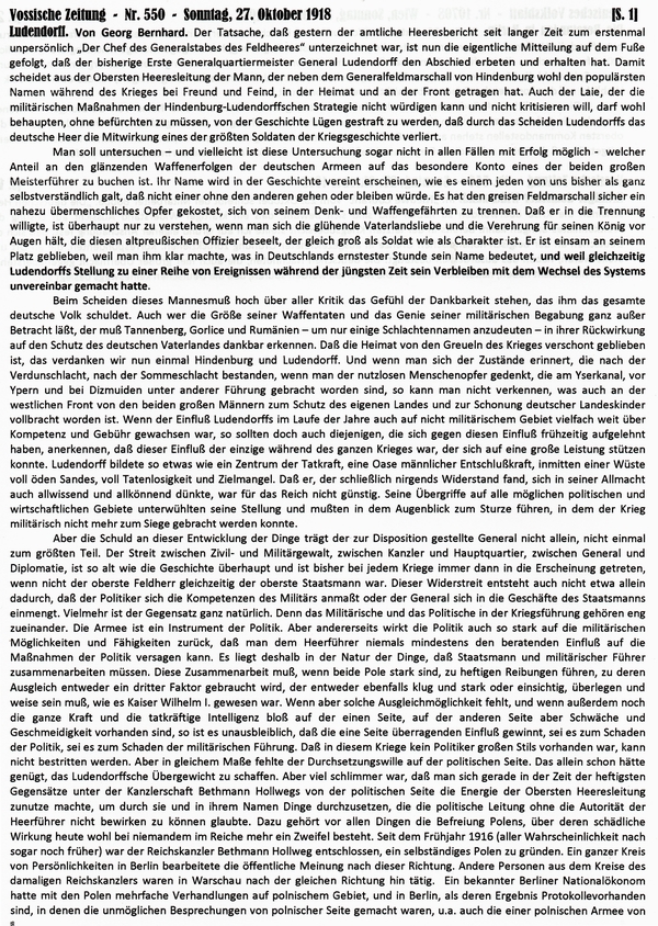 1918-10-27-001-Rcktritt Ludendorff1-VOS