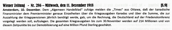 1918-12-11-01-Kanada will 1MilliPfdStrl-WZ