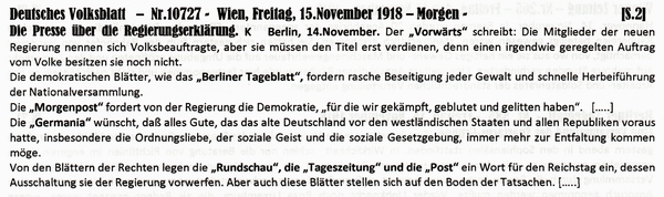 1918-11-15-01-Presse Regerklrung-DVB
