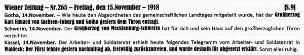 1918-11-15-12-Abdankung Coburg-Walseck-WZ