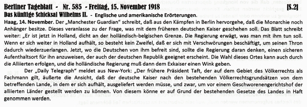 1918-11-15-12-Schicksal Wilhelm v Engld-BTB