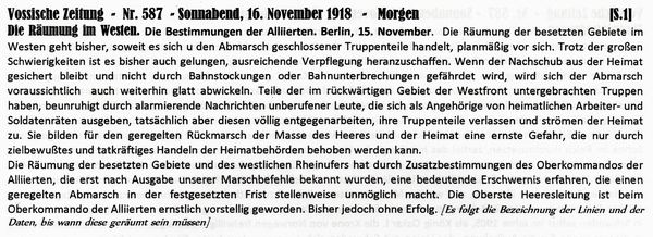 1918-11-16-dRumung im Westen-Text-VOS