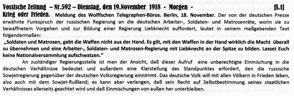 1918-11-19-aKrieg od Frieden-Bolschewiki-VOS