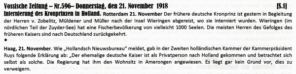 1918-11-21-ckronprinz in Holland-VOS