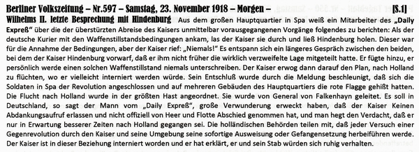 1918-11-23-05Wilhelms letzte Besprechung-BVZ