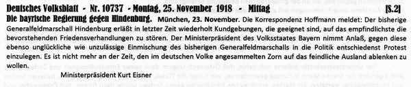 1918-11-25-dEisner geg HIndenburg-DVB