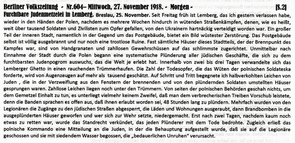 1918-11-27-eJudenhetze Lemberg-BVZ