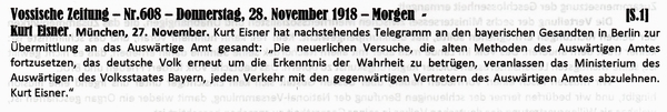 1918-11-28-aaEisner Telegramm-VOS