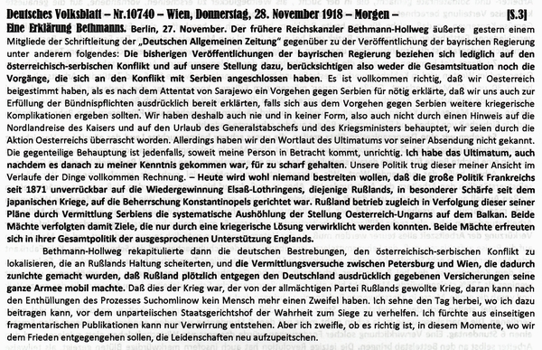 1918-11-28-fErklrung Bethmann zum Kriegsbeginn-DVB