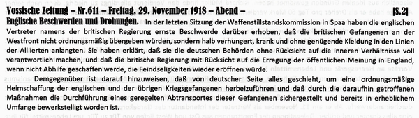 1918-11-29-abengl Beschwerden Kriegsgef-VOS