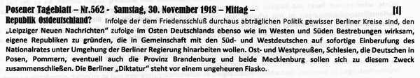 1918-11-30-dRepublik Ostdeutschland-POS