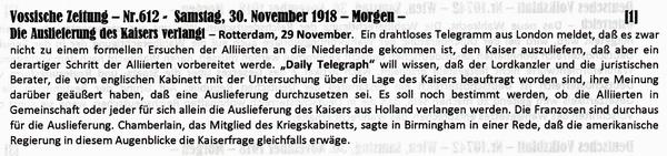 1918-11-30-yWilhelm Auslieferung verlangt-VOS