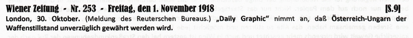 1918-11-01-04-sterr Waffenstd wird sich gewhrt-WZ