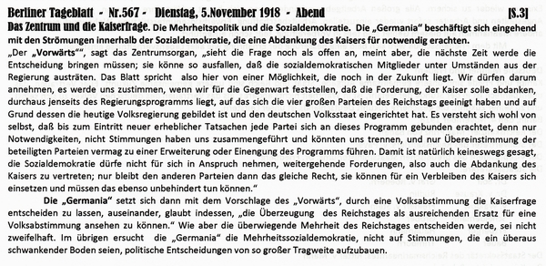 1918-11-05-18-Zentrum und Kaiserfrage-BTB
