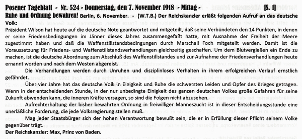 1918-11-07-12-Ruhe u Ordnung-Kanzler-POS