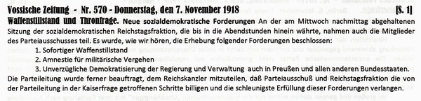 1918-11-07-14-SPD-Waffenstd und Thronfrage-VOS