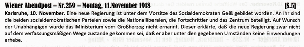1918-11-11-00-Baden mit Groherzog-WAP