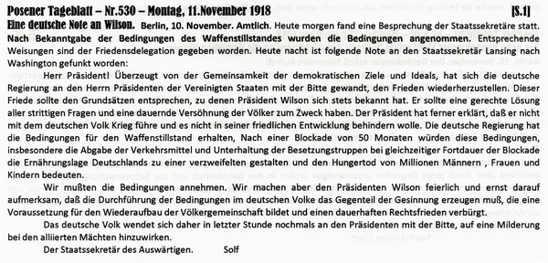 1918-11-11-01-Note an Wilson-Milderung-POS