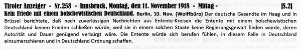 1918-11-11-20-Entente kein Friede m bolsche Dt-TAZ