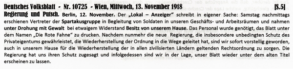 1918-11-13-01-Lokalanzeiger und Spartakus-DVB