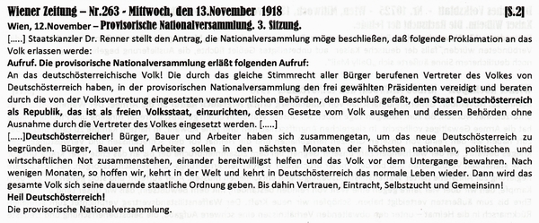 1918-11-13-13-Erklrung Republik sterreich-WZ